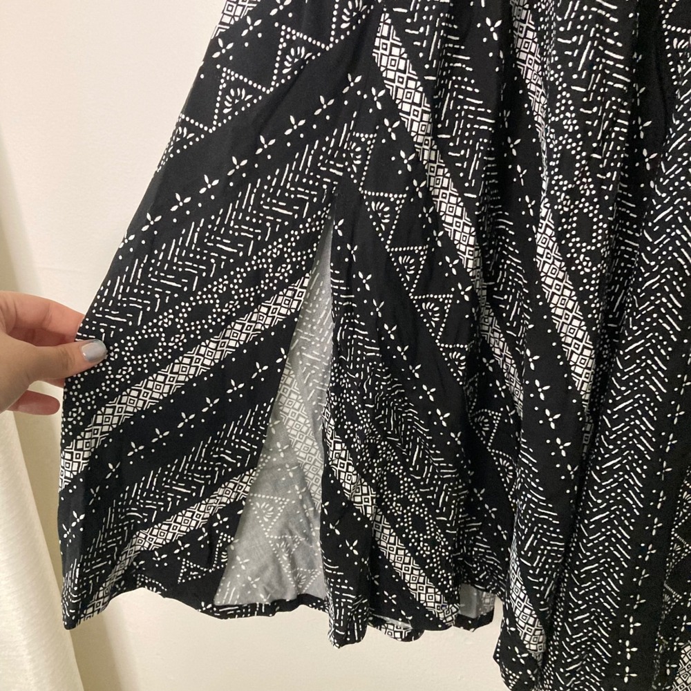 Woman Within Geometric Tribal Print Midi Maxi Skirt Pockets Plus Boho Casual 22W - Picture 4 of 9